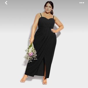 City Chic Sweet Drape Maxi Dress